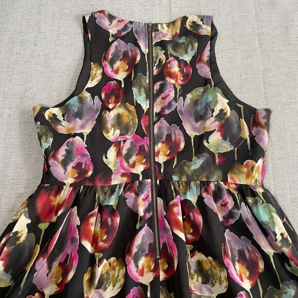 MM Couture by Miss Me Dress Women's Size Large Floral Flare Sleeveless - Picture 10 of 12